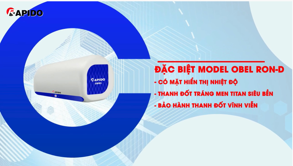 Bình nước nóng Rapido Obel RON -D 